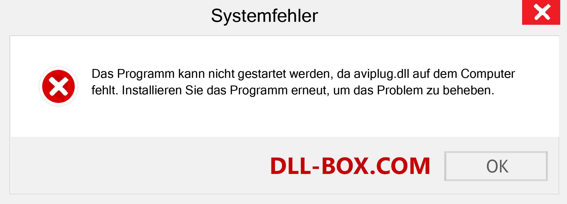 aviplug.dll-Datei fehlt?. Download für Windows 7, 8, 10 - Fix aviplug dll Missing Error unter Windows, Fotos, Bildern